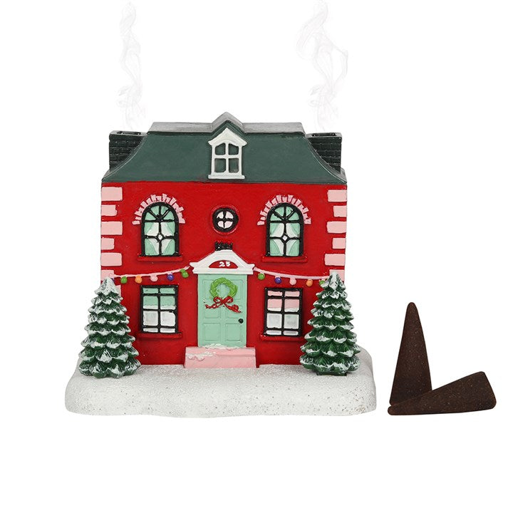 Christmas House Incense Burner